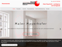 Tablet Screenshot of maler-mayerhofer.eu